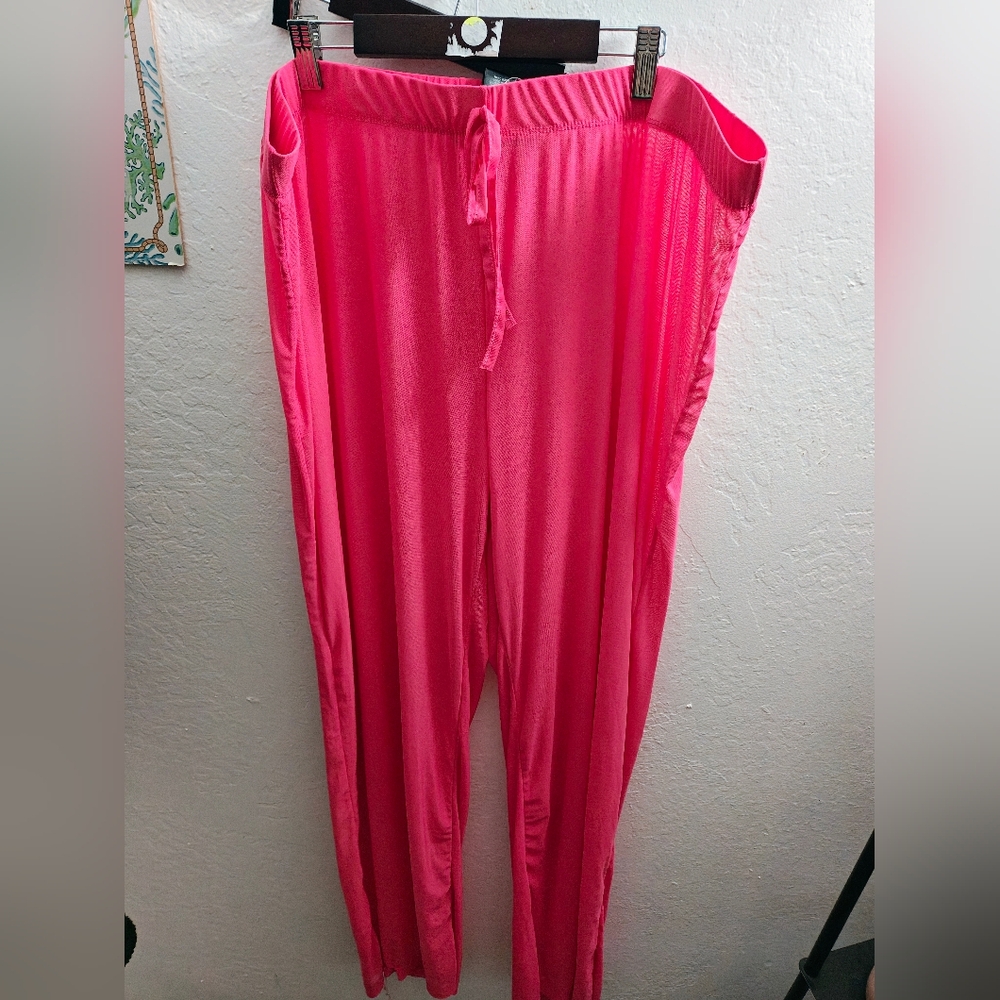 Ashley Stewart Pink Drawstring Pants